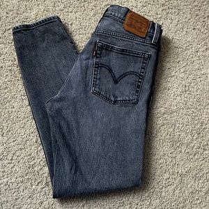 Charcoal size 27 Levi wedge high waisted jeans